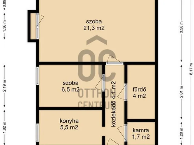 Eladó lakás Nagykanizsa, Belváros 42 nm