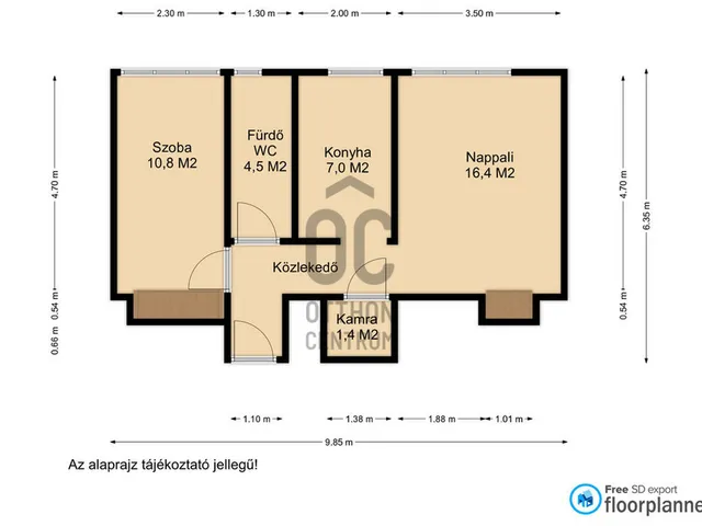 Eladó lakás Nagykanizsa 47 nm