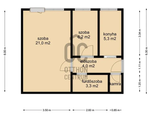 Eladó lakás Nagykanizsa 43 nm