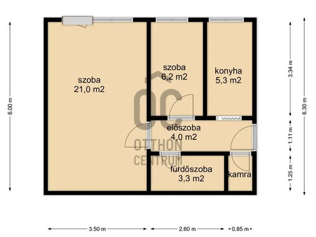 Eladó lakás Nagykanizsa 43 nm