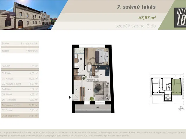 Eladó lakás Zalaegerszeg, Belváros 56 nm
