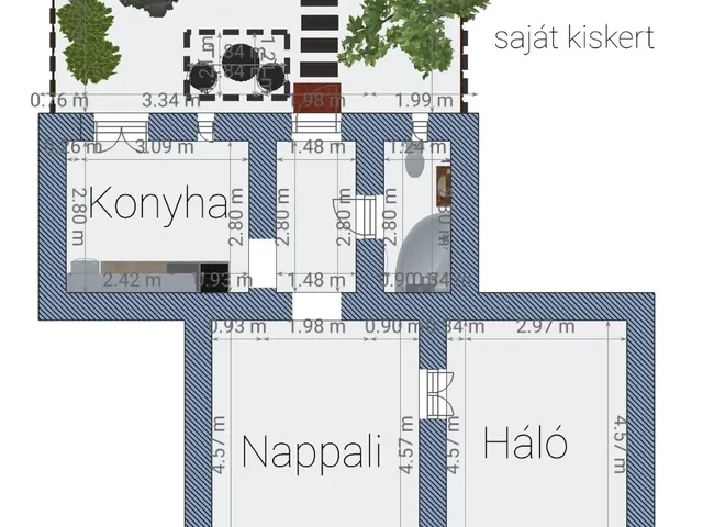 Eladó lakás Budapest XIX. kerület, Wekerletelep 49 nm