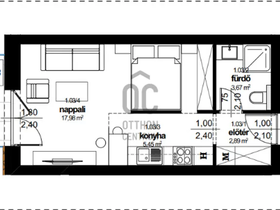 Eladó lakás Kőszegszerdahely 32 nm