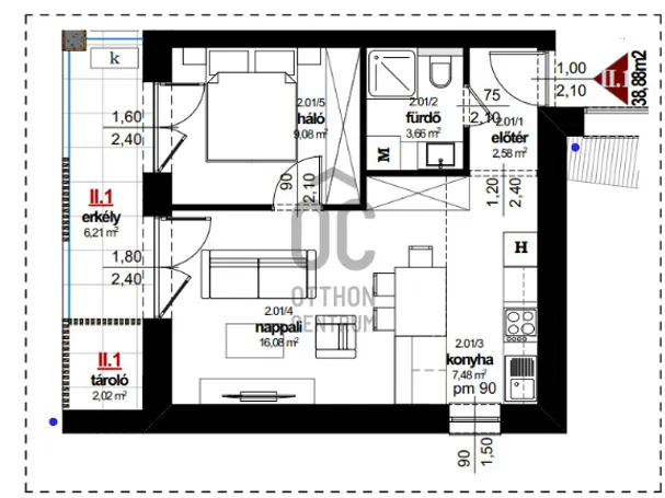 Eladó lakás Kőszegszerdahely 43 nm