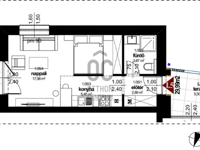 Eladó lakás Kőszegszerdahely 34 nm