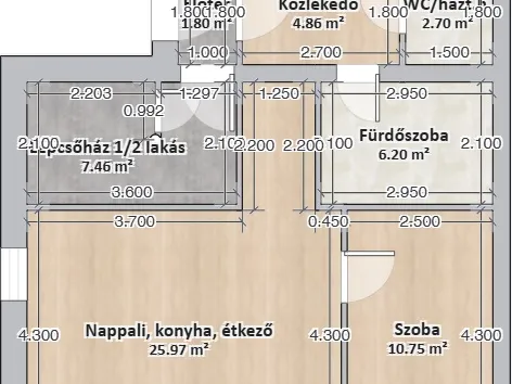 Eladó lakás Budapest III. kerület, Aranyhegy 73 nm