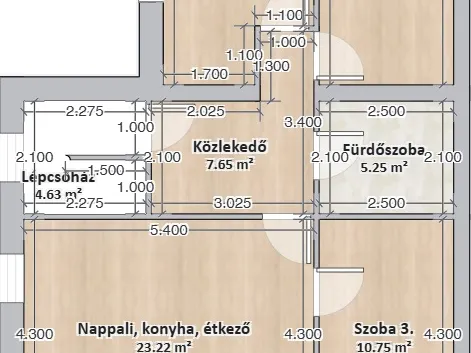 Eladó lakás Budapest III. kerület, Aranyhegy 75 nm