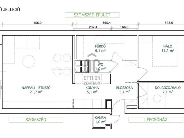 Eladó lakás Budapest II. kerület, Zöldmál 63 nm