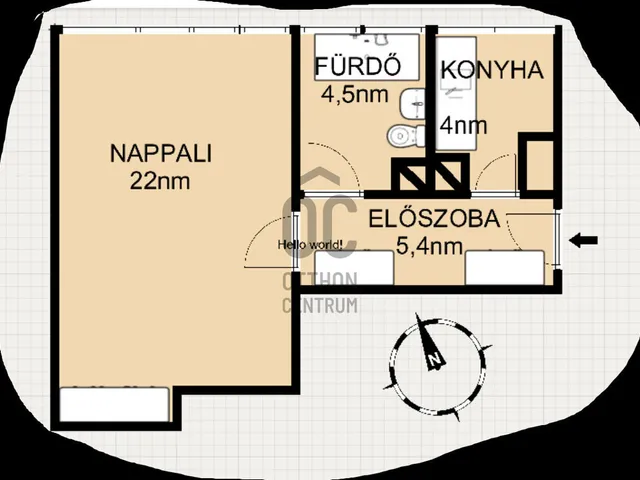 Eladó lakás Budapest I. kerület 37 nm