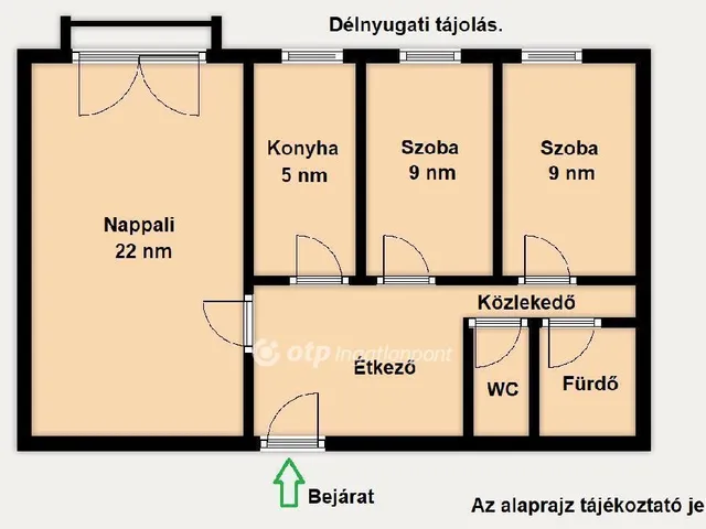 Eladó lakás Budapest III. kerület 56 nm