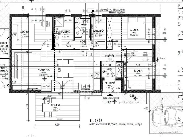 Eladó ház Tordas 77 nm