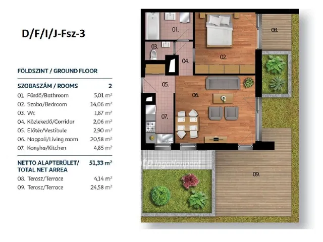 Eladó lakás Budapest XI. kerület 52 nm