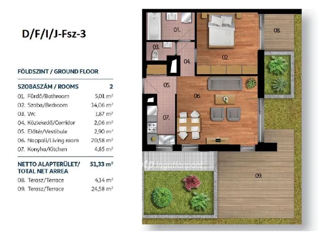 Eladó lakás Budapest XI. kerület 51 nm