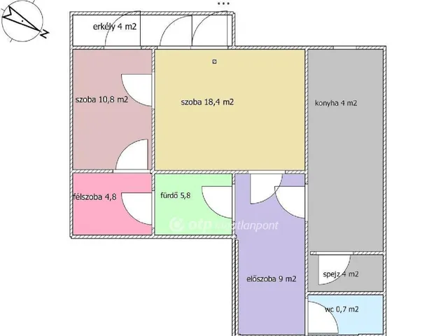 Eladó lakás Szigetszentmiklós 54 nm