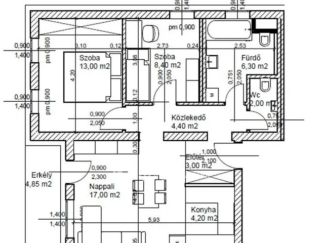 Eladó lakás Bicske 58 nm