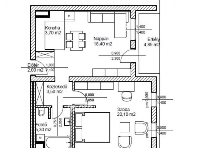 Eladó lakás Bicske 49 nm