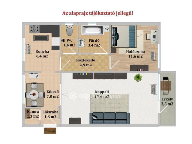 Eladó lakás Gárdony 57 nm