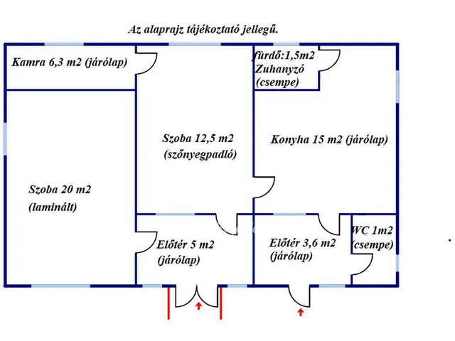 Eladó ház Pápoc 43 nm