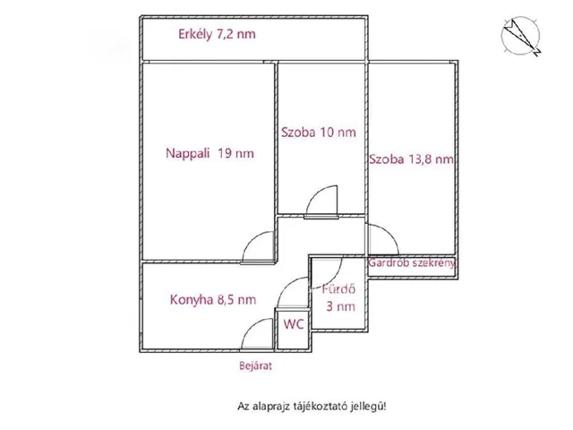 Eladó lakás Budapest XX. kerület 62 nm