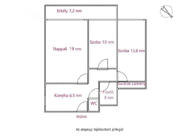 Eladó lakás Budapest XX. kerület 62 nm