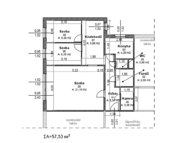 Eladó lakás Budapest XXI. kerület 58 nm