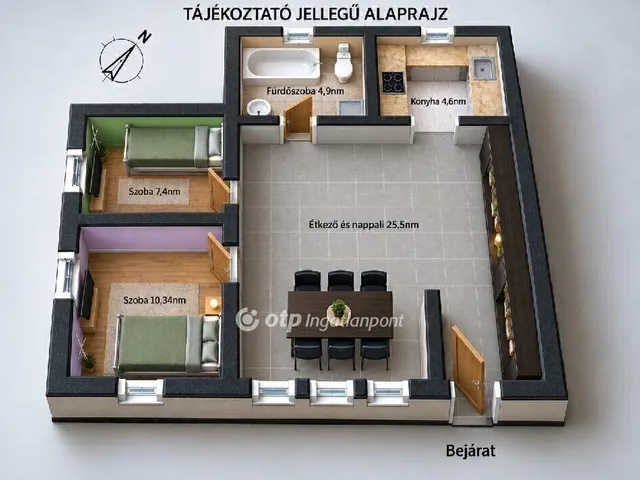 Eladó lakás Budapest XXII. kerület 53 nm
