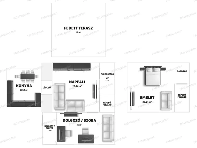 Eladó ház Nagysáp 75 nm