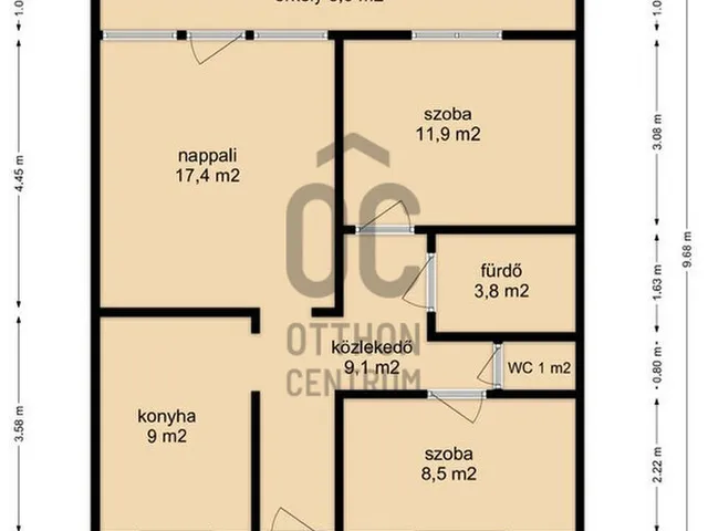 Eladó lakás Zalaegerszeg, Belváros 63 nm