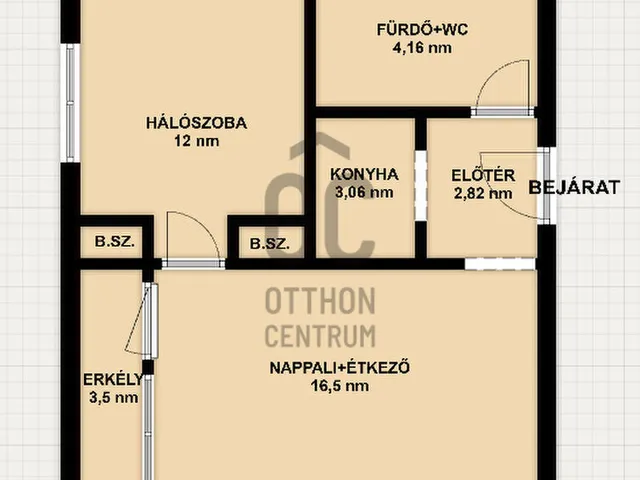 Eladó lakás Zalaegerszeg, Belváros 44 nm
