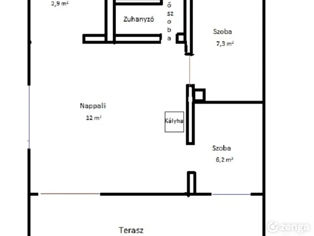 Eladó üdülő és hétvégi ház Dömsöd, Dabi-sziget 46 nm