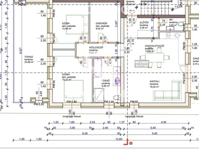 Eladó lakás Nemesvámos 91 nm