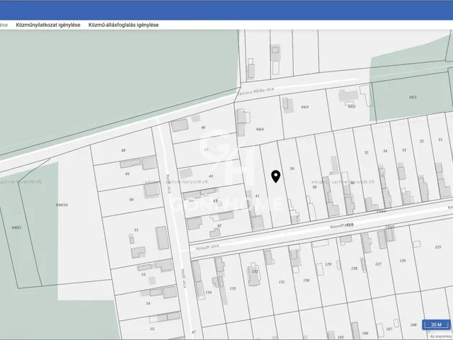 Eladó telek Szegerdő, Kossuth Lajos utca 1161 nm