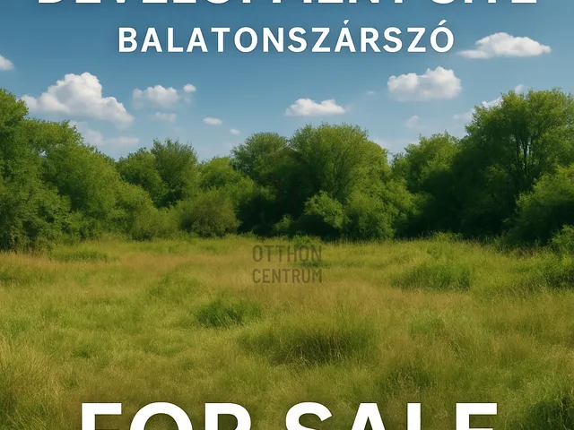 Eladó telek Balatonszárszó 9113 nm