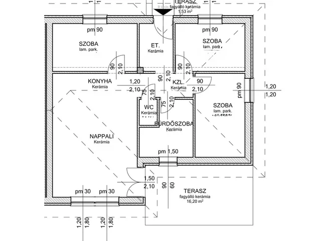 Eladó ház Kiskunlacháza 75 nm