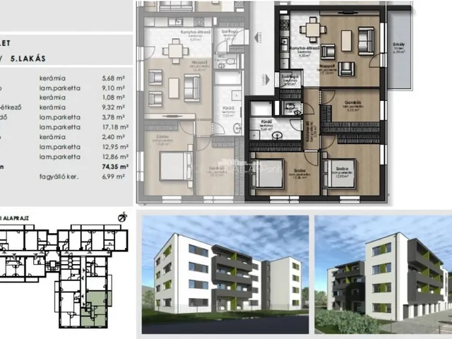 Eladó lakás Szombathely, Oladi lakótelep 74 nm