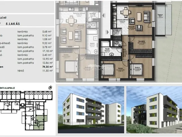 Eladó lakás Szombathely, Oladi lakótelep 74 nm