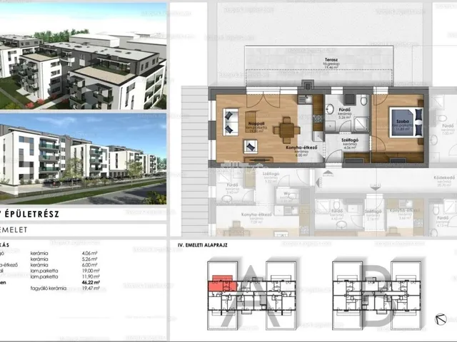 Eladó lakás Szombathely 46 nm