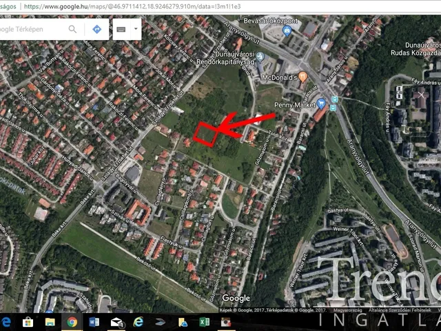 Eladó telek Dunaújváros 4129 nm