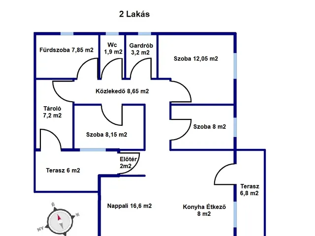 Eladó lakás Dabas, Sári 84 nm