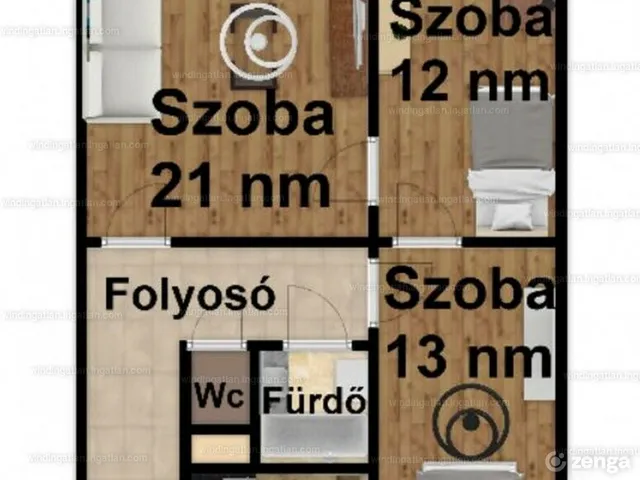 Eladó lakás Budapest X. kerület, Újhegy 68 nm