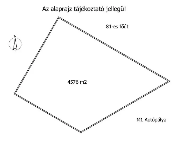 Eladó telek Töltéstava 4576 nm