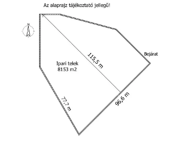 Eladó telek Győrszemere 8153 nm