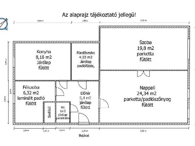 Eladó lakás Győr, Belváros 73 nm