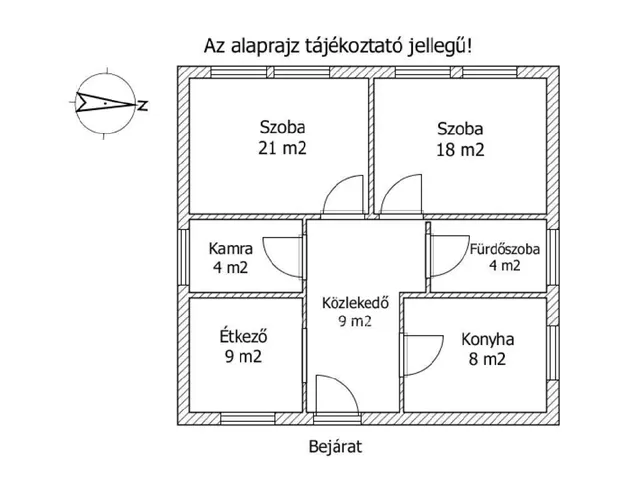 Eladó ház Töltéstava 74 nm