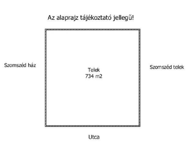 Eladó telek Koroncó 734 nm