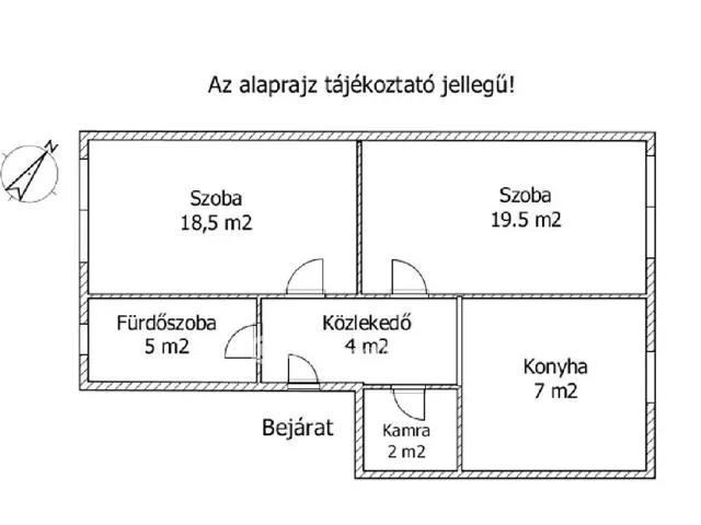 Eladó lakás Győr, Belváros 58 nm