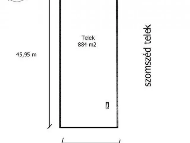 Eladó telek Tata 884 nm