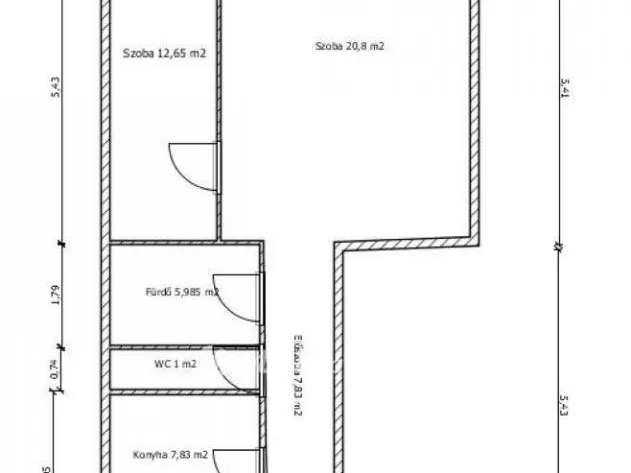 Eladó lakás Pápa, Belváros 60 nm