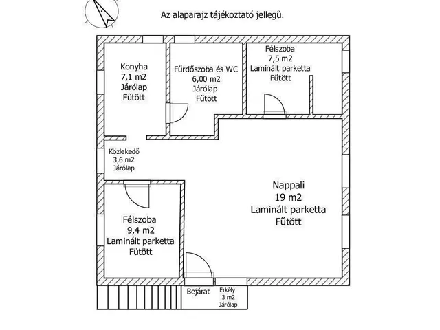 Eladó lakás Győr, Kisbácsa 54 nm