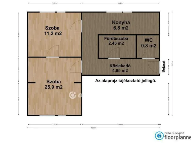 Eladó lakás Mosonmagyaróvár, Városközpont 52 nm